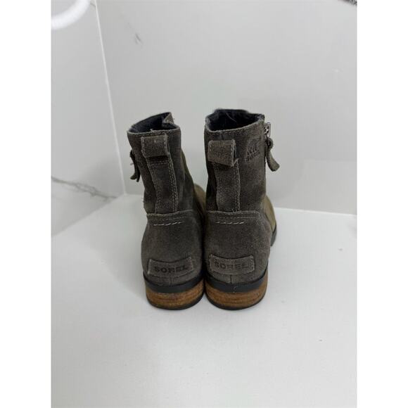 SOREL Women's Gray Suede Zip Up Booties Size 8.5 Waterproof - Picture 3 of 7